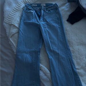 Classic Blue High Rise Flare Women's Jeans